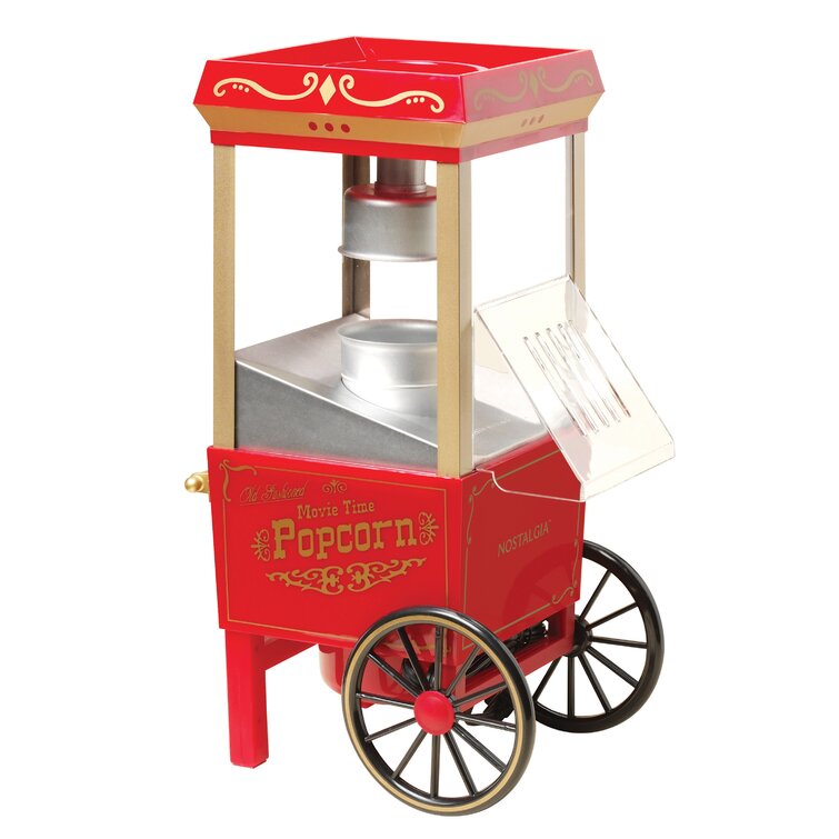 Old fashioned best sale popcorn machine cart